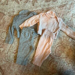 Gray & Pink Matching Sets